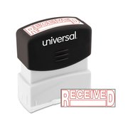 Universal Message Stamp, RECEIVED, Pre-Inked One-Color, Red UNV10067